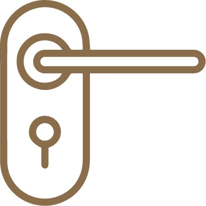 Door handle. Illustration