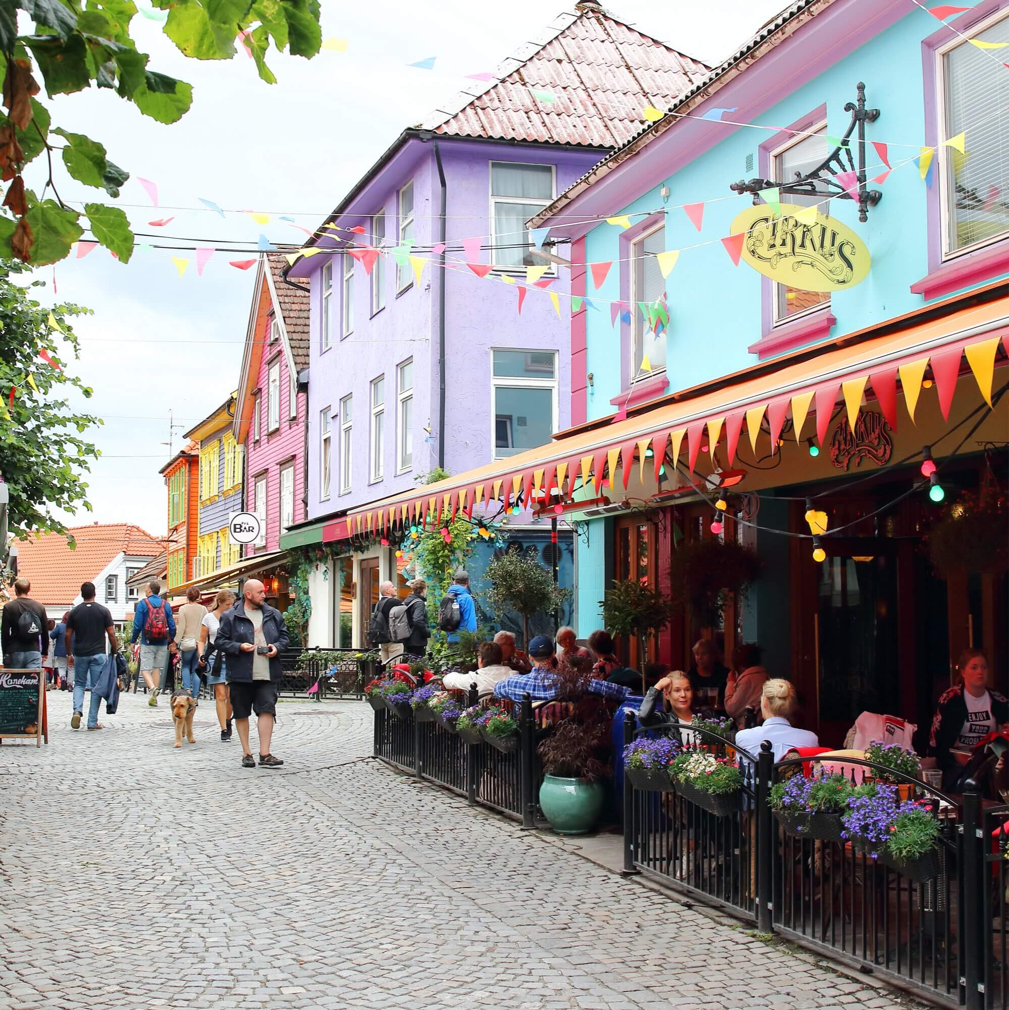 Farbige Straße Stavanger